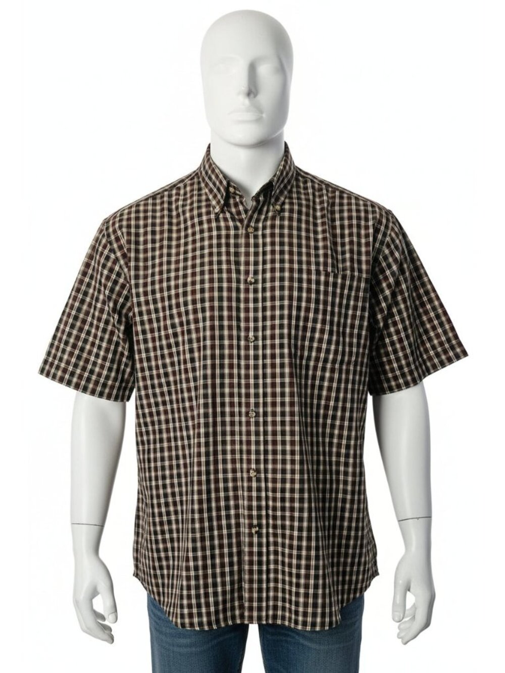 Mens short sleeve dress shirt by Van Heusen -- ITEM #2501